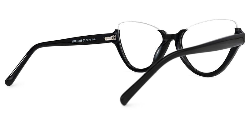 Omayra - Cat Eye Black Eyeglasses - 3