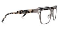 Kadie - Rectangle Grey Eyeglasses | Vooglam 