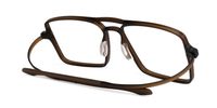 Lebron - Aviator Brown Eyeglasses | Vooglam Side View
