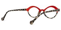 Oval Tortoise Eyeglasses | Vooglam.com Side View