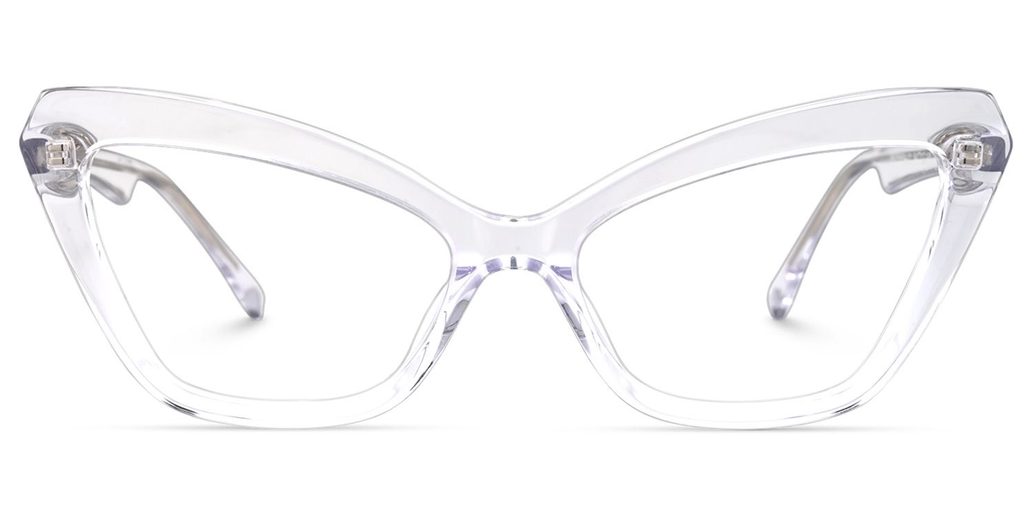 Shaneika - Cat Eye Crystal Eyeglasses | Vooglam Angle View