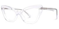 Shaneika - Cat Eye Crystal Eyeglasses | Vooglam Front View