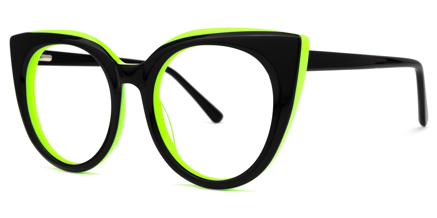 Blaylock - Cat Eye Black Eyeglasses | Vooglam Front View