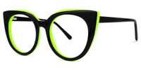 Blaylock - Cat Eye Black Eyeglasses | Vooglam Front View