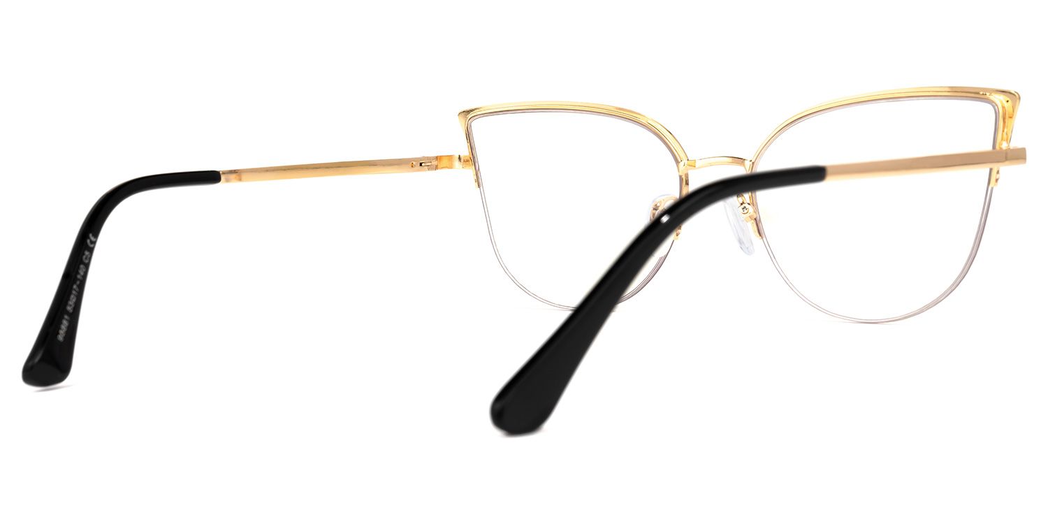 Guerrero - Browline Black Eyeglasses | Vooglam Side View