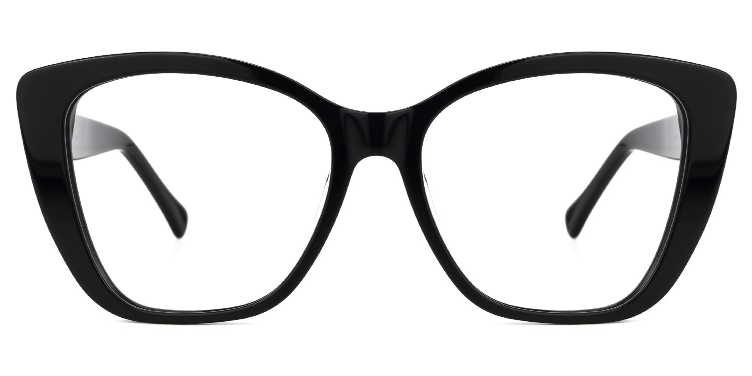 

Evelyn - Square Black Eyeglasses