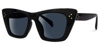 Rectangle Black Sunglasses | Vooglam.com Front View