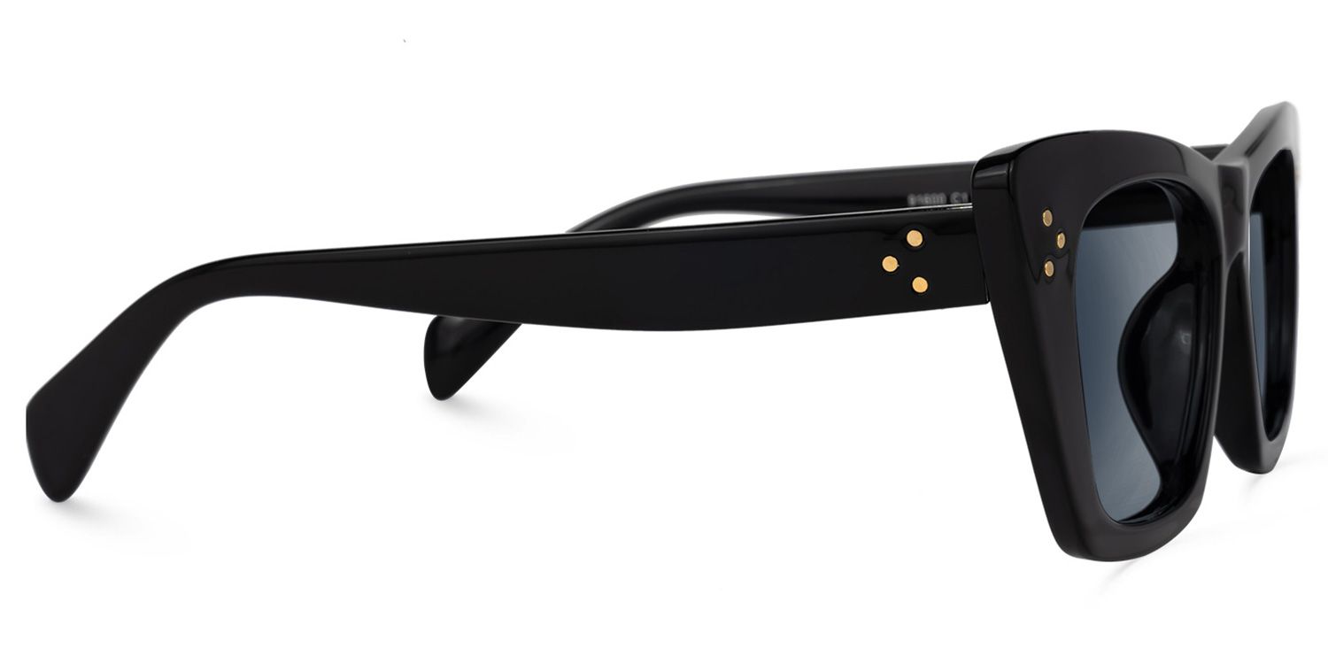 Rectangle Black Sunglasses | Vooglam.com 4