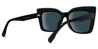 Square Black Sunglasses | Vooglam Side View