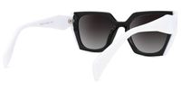 Square White Sunglasses | Vooglam Side View