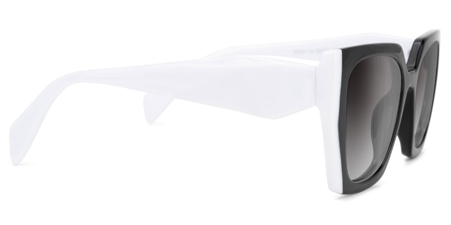 Square White Sunglasses | Vooglam 4