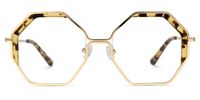 Scotto - Geometric Tortoise Eyeglasses | Vooglam Angle View