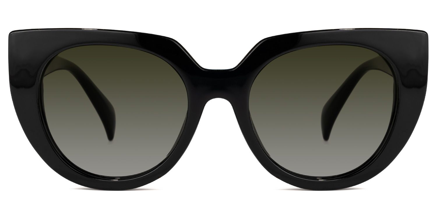 Rectangle Black Eyeglasses | Vooglam.com Angle View