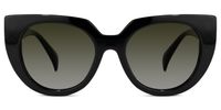 Rectangle Black Eyeglasses | Vooglam.com Angle View