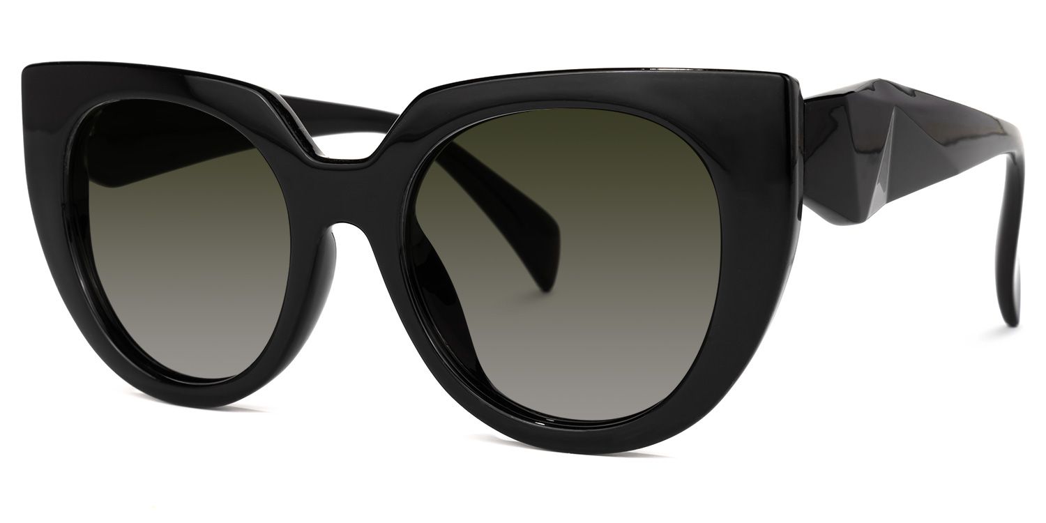 Rectangle Black Eyeglasses | Vooglam.com Front View