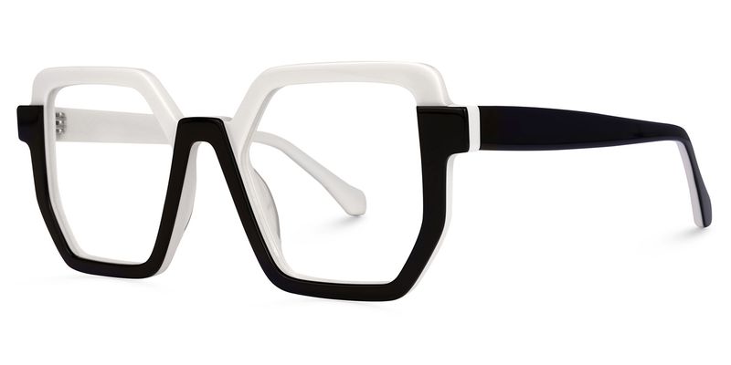 Mixon - Unique Black & White Designer Glasses