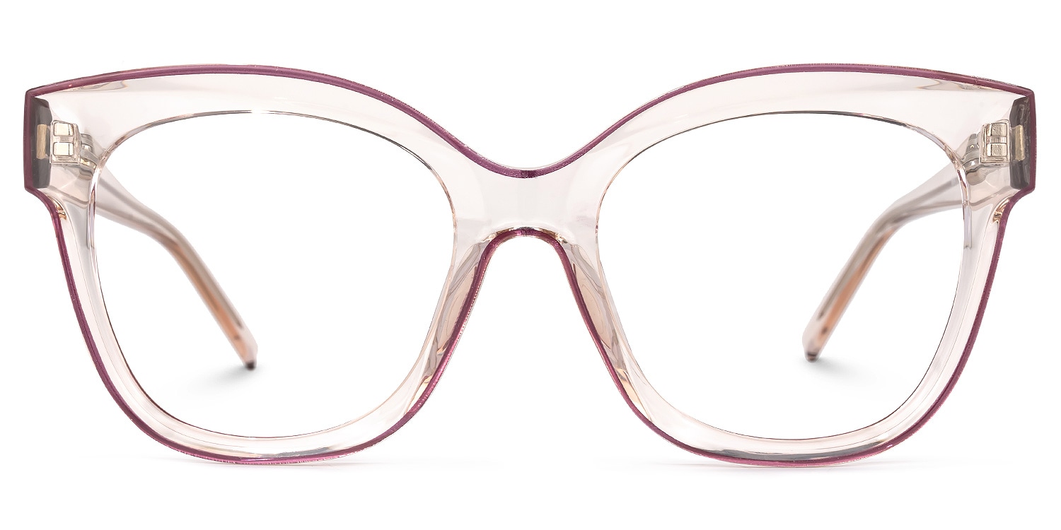 

Guille - Square Purple Eyeglasses
