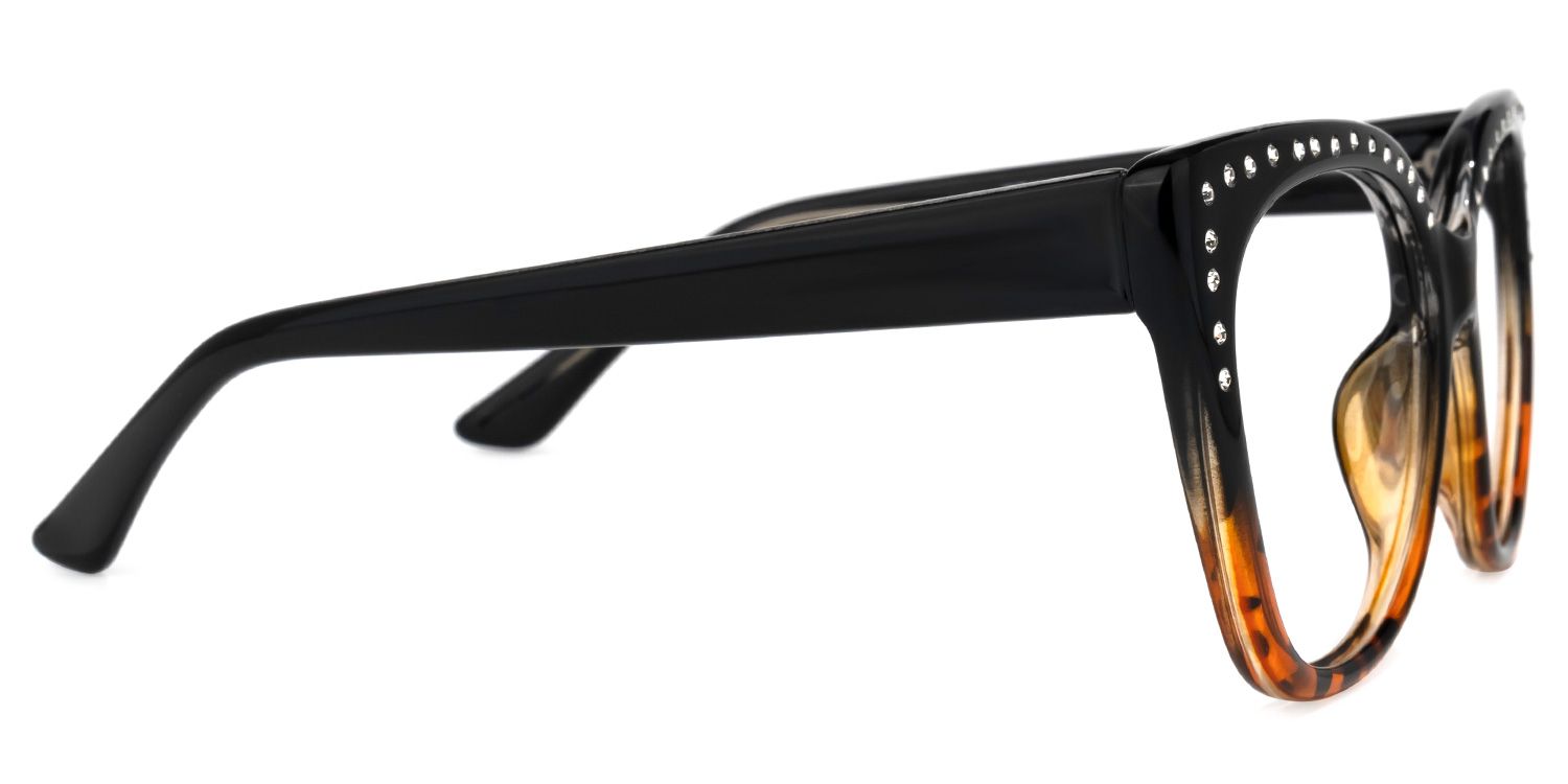 Abla - Cat Eye Black/Tortoise Eyeglasses | Vooglam 4