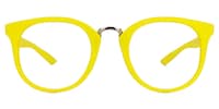 Mayela - Round Yellow Eyeglasses - 1