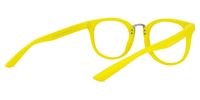 Round Yellow Eyeglasses | Vooglam.com Side View