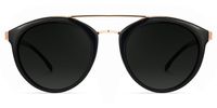 Aviator Black Sunglasses | Vooglam Angle View