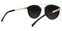Aviator Black Sunglasses | Vooglam Side View