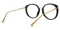 Round Black Eyeglasses | Vooglam.com Side View