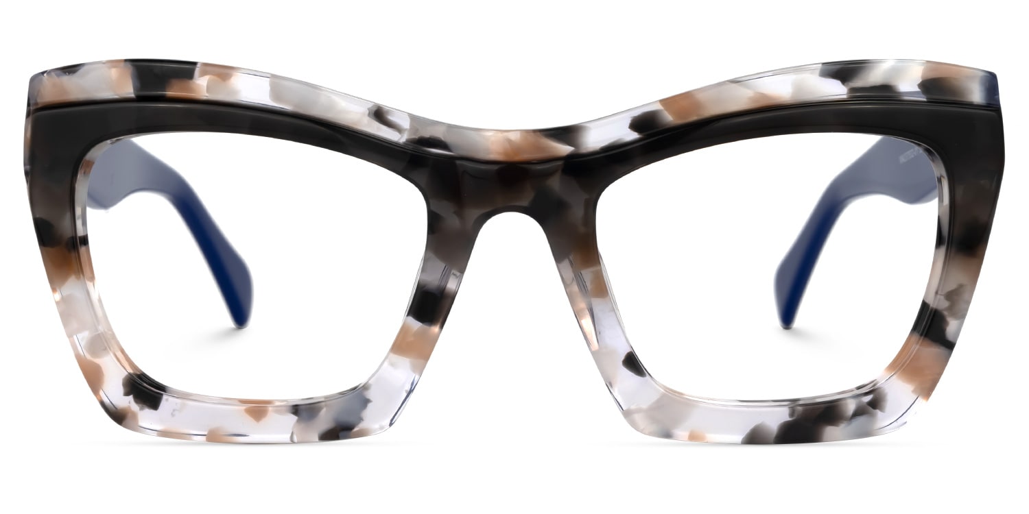 

Donnita - Rectangle Crystal/Floral Eyeglasses