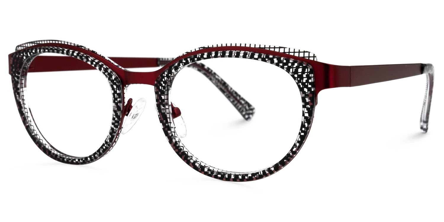 Browline Pattern Eyeglasses | Vooglam.com Front View