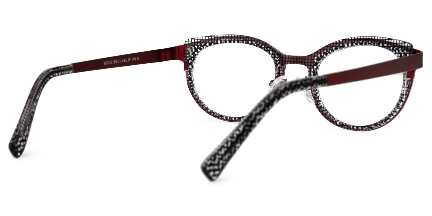 Browline Pattern Eyeglasses | Vooglam.com Side View