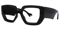 Santiz - Rectangle Black Eyeglasses | Vooglam Front View