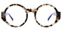 Round Tortoise Eyeglasses | Vooglam.com Angle View