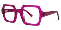Mangual - Square Purple Eyeglasses - 2