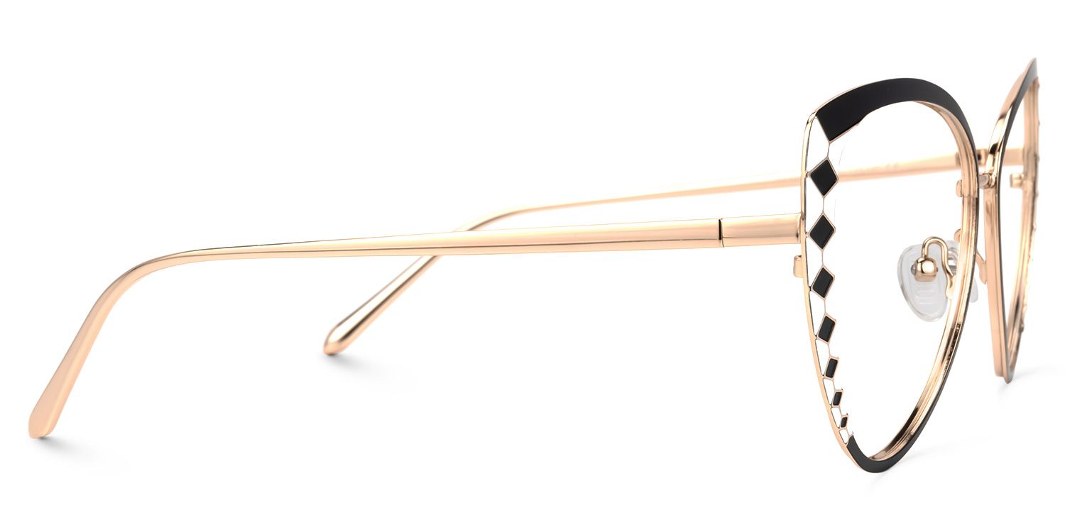 Tristan - Geometric Black Eyeglasses | Vooglam 4
