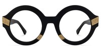 Peth - Round Black Eyeglasses - 1