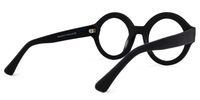 Round Black Eyeglasses | Vooglam.com Side View