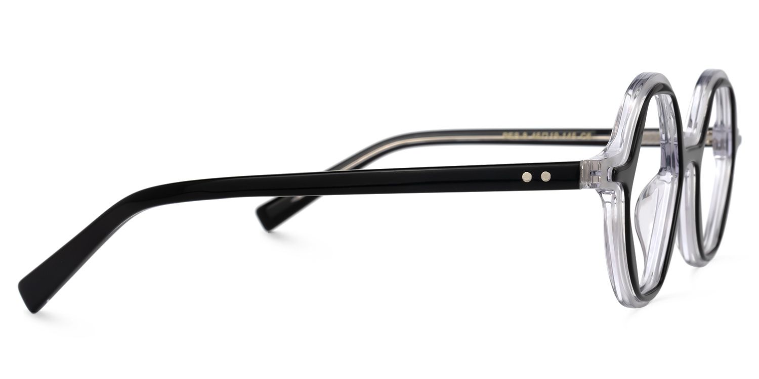 Twitty - Round Black Eyeglasses product detail 4