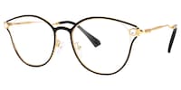 Ealy - Oval Black Eyeglasses - 2