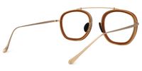 Aviator Brown Eyeglasses | Vooglam.com Side View