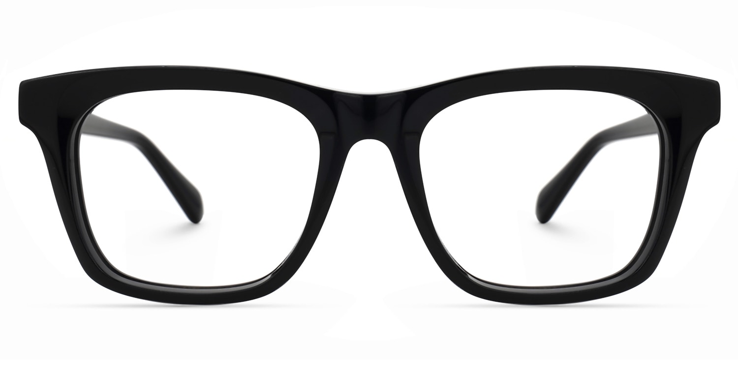 Monroy - Rectangle Black Eyeglasses - 1