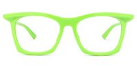 Rectangle Green Eyeglasses | Vooglam.com Angle View