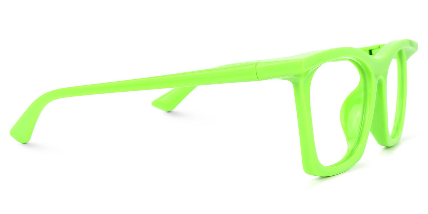 Rectangle Green Eyeglasses | Vooglam.com 4