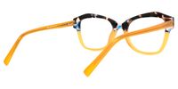 Rectangle Two-tone Eyeglasses | Vooglam.com Side View