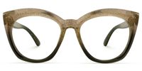 Cat Eye Grey Eyeglasses | Vooglam.com Angle View