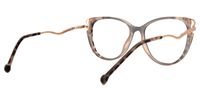 Charito - Cat Eye Tortoise Eyeglasses | Vooglam Side View
