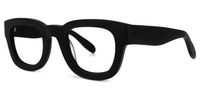 Rectangle Black Eyeglasses | Vooglam.com Front View