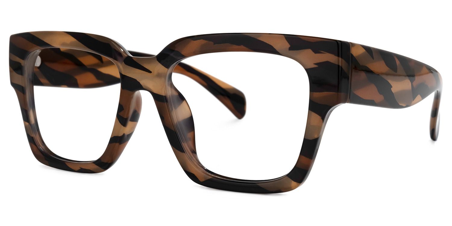 Square Animal Eyeglasses | Vooglam.com Front View
