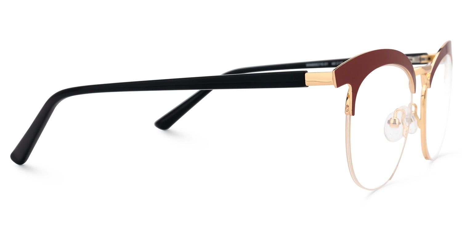 Browline Red Eyeglasses | Vooglam.com 4
