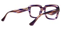 Square Purple Eyeglasses | Vooglam.com Side View
