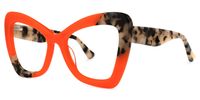 Suswell - Butterfly Two-tone Eyeglasses | Vooglam Front View